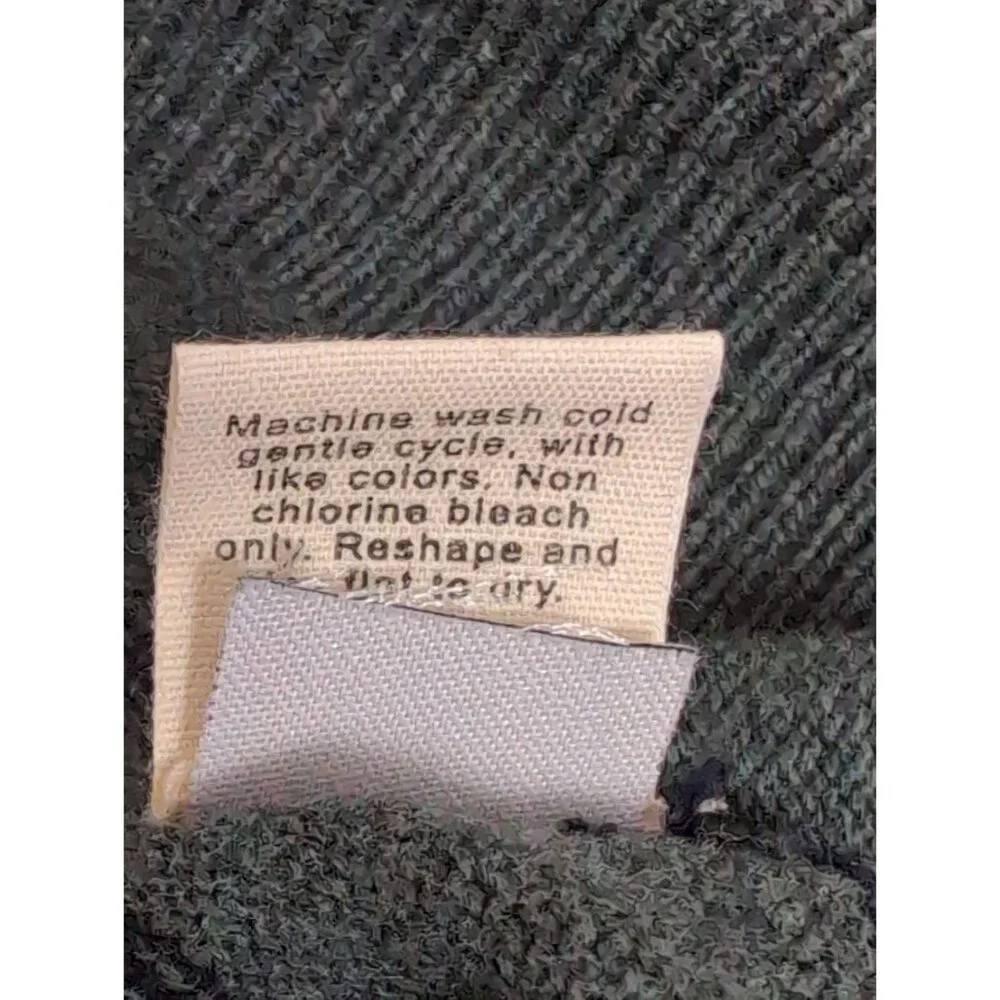 J Crew Sweater Vest Mens L Green Blue Pullover V Neck Cotton Cashmere‎ Casual